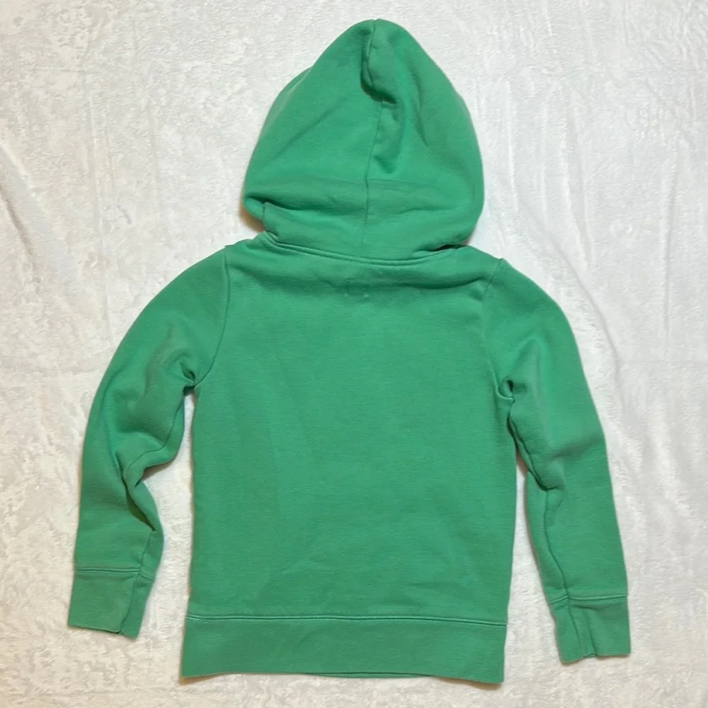 EUC GAP Green and Pink ombré crochet style Logo Hoodie Sweatshirt 6/7
